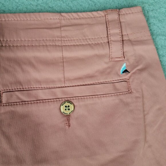 NEW Tailor Vintage Shorts Adult 38 Pink Chino Luxe Performance Stretch Airotec - Picture 6 of 15